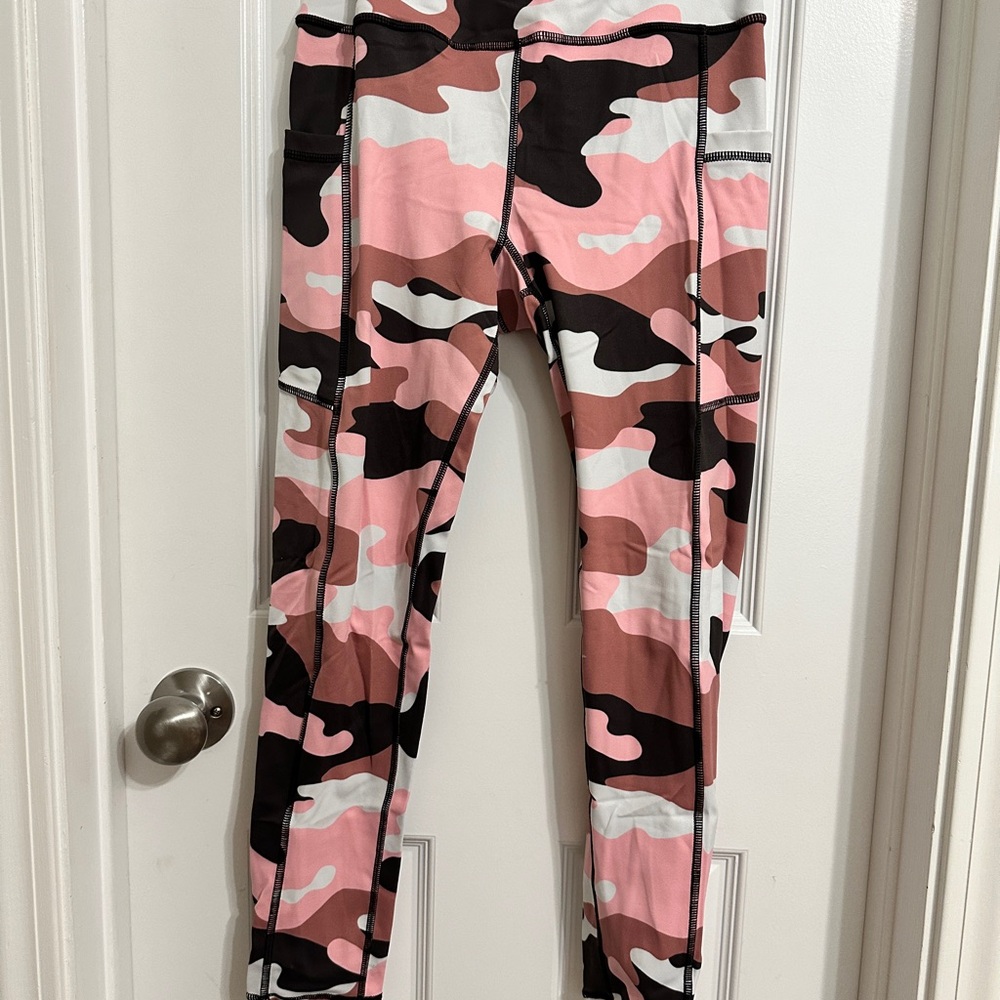 Miami Fitwear Pink Camouflage 7/8” Leggings
